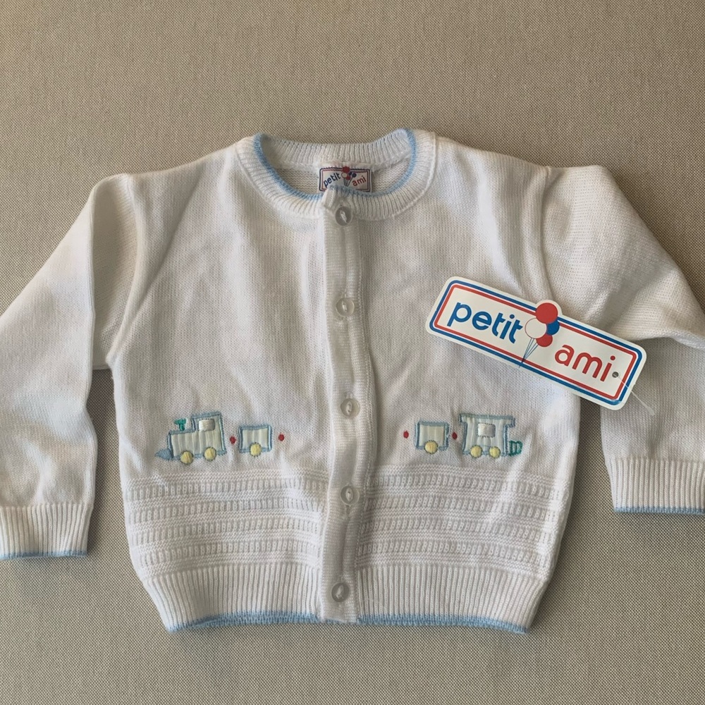 NWT 🪩Vintage Petit Ami Train Cardigan/ 6m ✨Host Pick - Picture 2 of 13